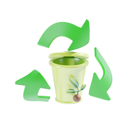 Recycle Waste  3D Icon