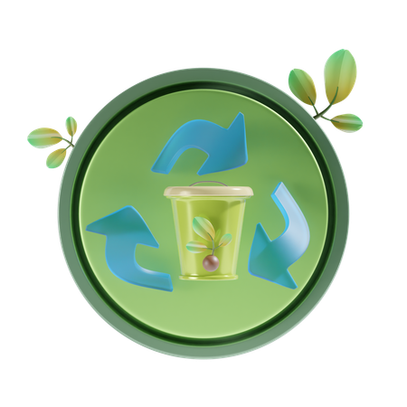 Recycle Waste  3D Icon