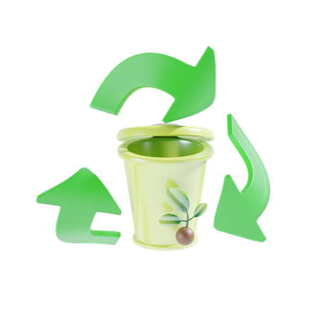 Recycle Waste  3D Icon