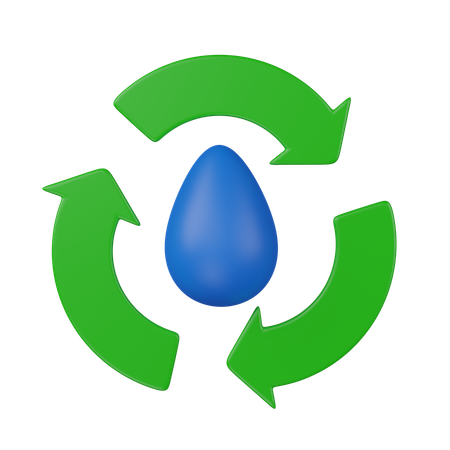 Recycle water  3D Icon