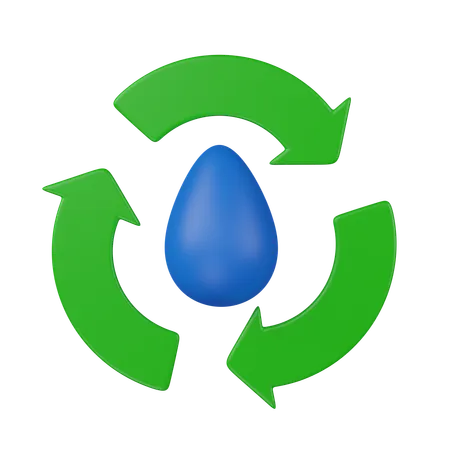 Recycle water  3D Icon