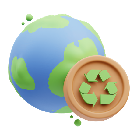 Recycle World  3D Icon