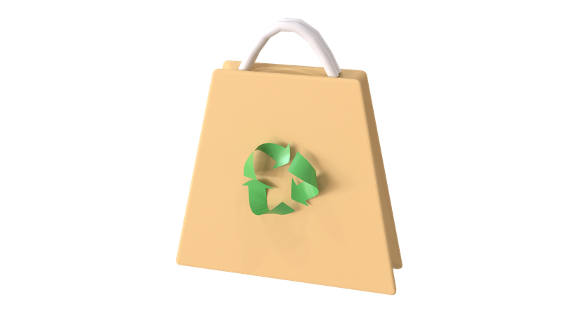 リサイクルバッグ  3D Icon