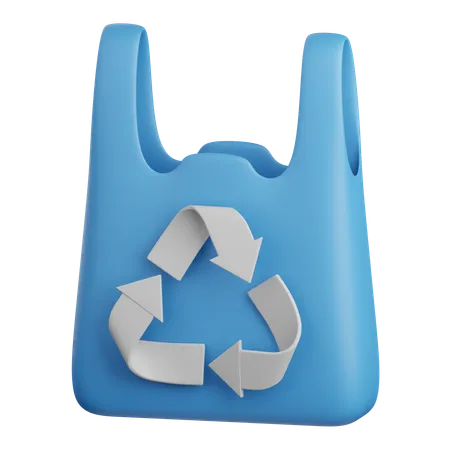 3 D Rendering Recycled Plastic Isolated Useful For Ecology Energy Eco Green Recycling And Technology 3D Icon
