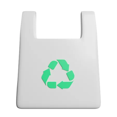 Recycled Plastic Bag  3D Icon