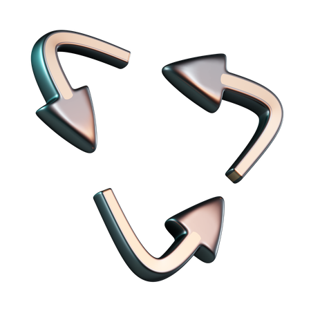 Flèche de recyclage  3D Icon