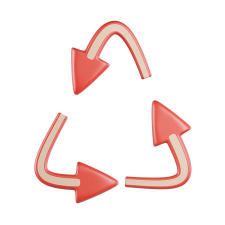 Recycler la flèche triangulaire  3D Icon
