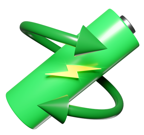 Recycler la batterie  3D Icon