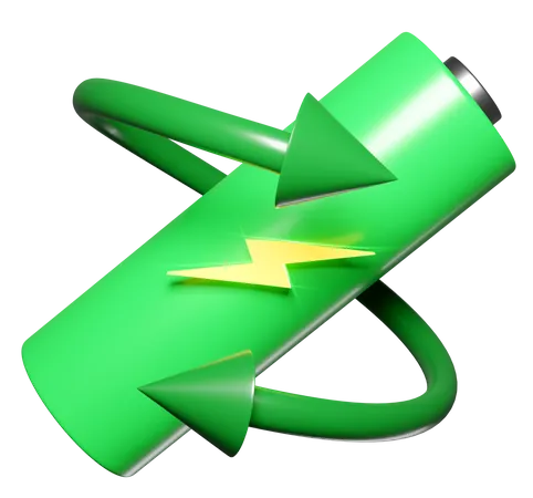 Recycler la batterie  3D Icon