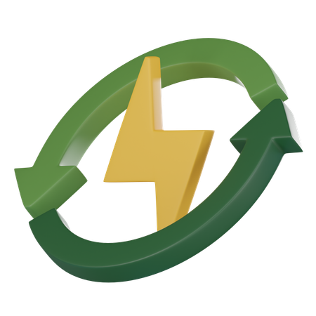 Recycler le tonnerre  3D Icon