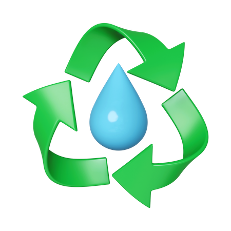 Recycler l'eau  3D Icon