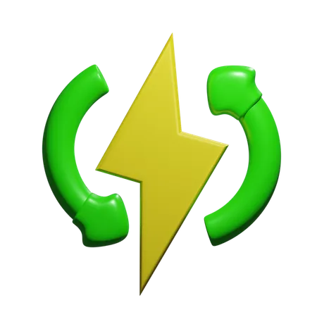 Recycler l'énergie  3D Icon