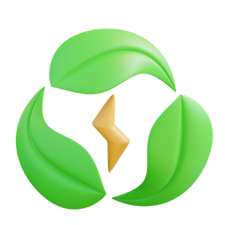 Recycler l'énergie  3D Icon