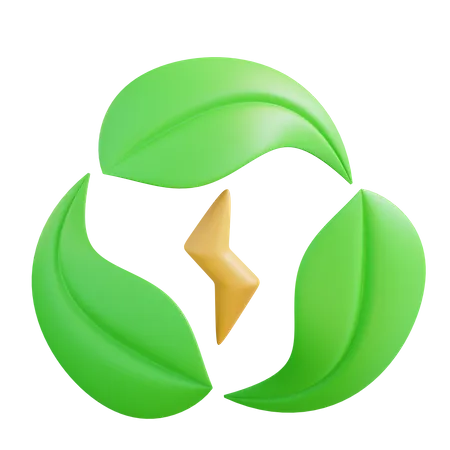 Recycler l'énergie  3D Icon