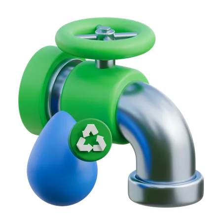 Recycler les eaux usées  3D Icon