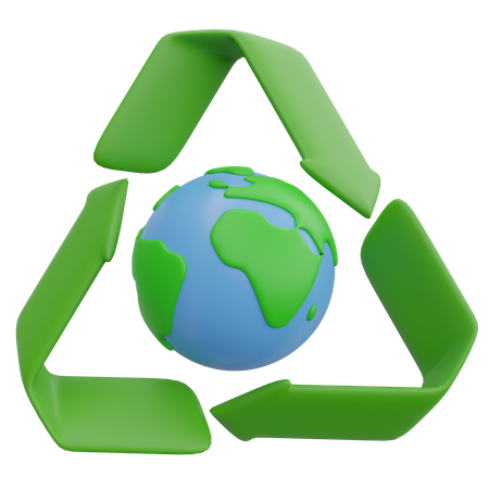 Recycler la terre  3D Icon