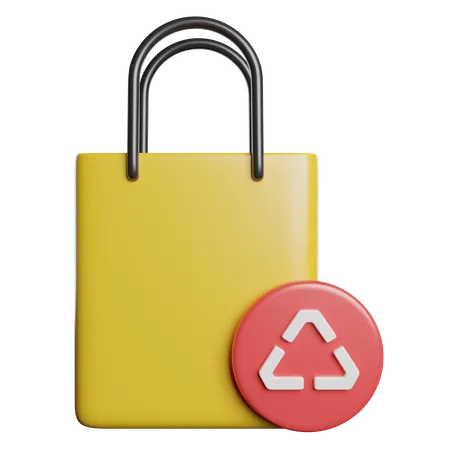 Recycling Environment Bag 3D Icon