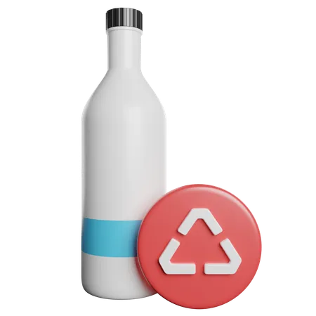 Recycling Environment Bottle 3D Icon