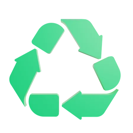 Recycling Ecology Sign 3D Icon