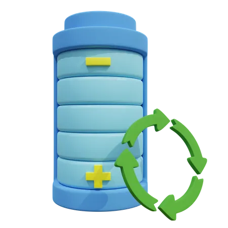 Batterie recyceln  3D Icon