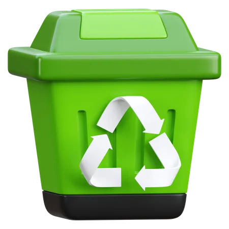 Recycling Bin  3D Icon