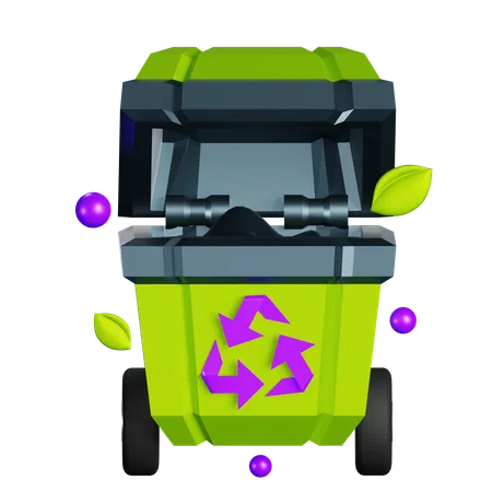 Recycling Bin  3D Icon