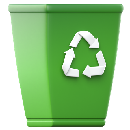 Recycling Bin  3D Icon