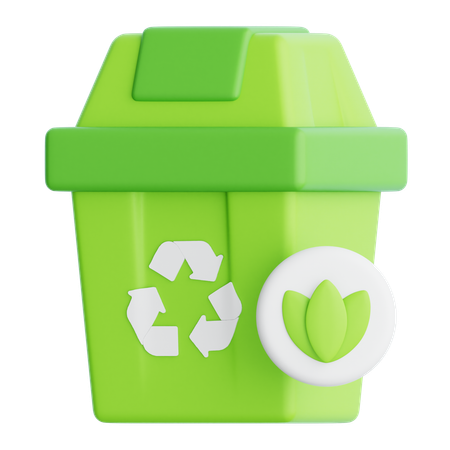 Recycling Bin  3D Icon