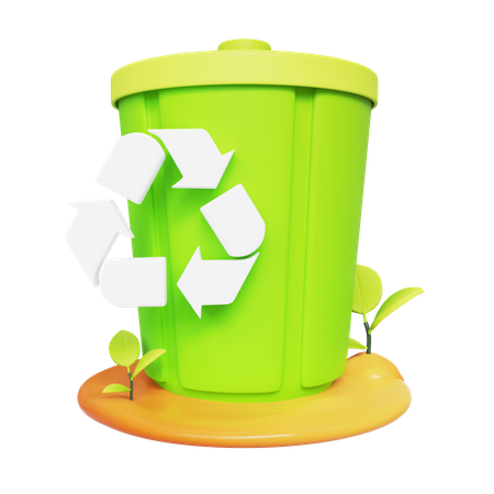 Recycling Bin  3D Icon