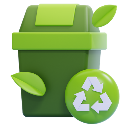 Recycling Bin  3D Icon