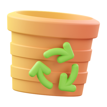 Recycling Bin  3D Icon