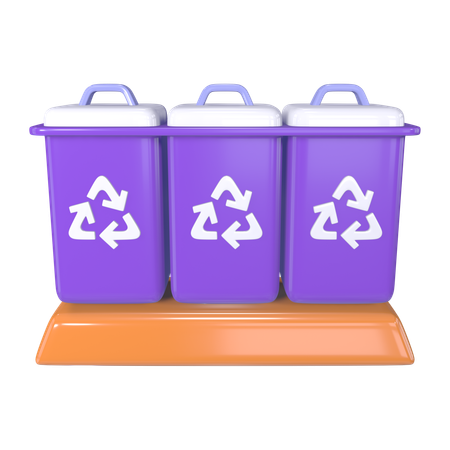 Recycling Bin  3D Icon