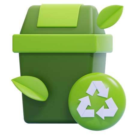 Recycling Bin  3D Icon