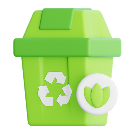 Recycling Bin  3D Icon