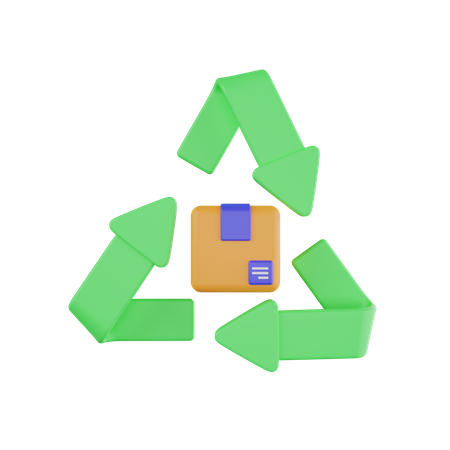 Recycling-Box  3D Icon