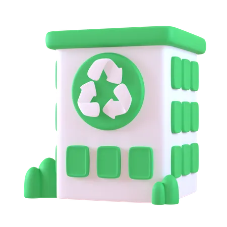 Recycling-Büro  3D Icon