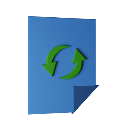 Recycling-Datei  3D Icon