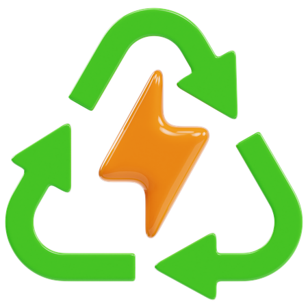 Recycling Energy  3D Icon