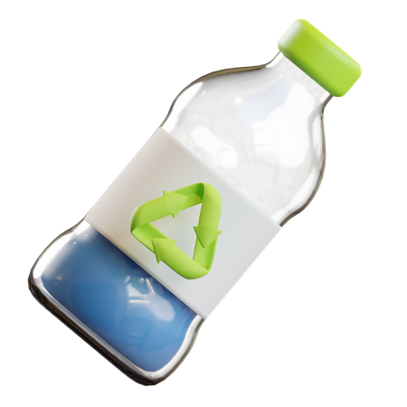 Recycling-Flasche  3D Illustration