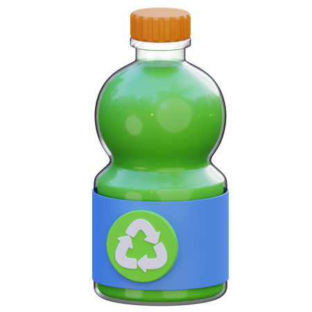 Recycling-Flasche  3D Icon