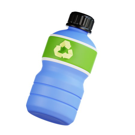 Flaschen recyceln  3D Icon