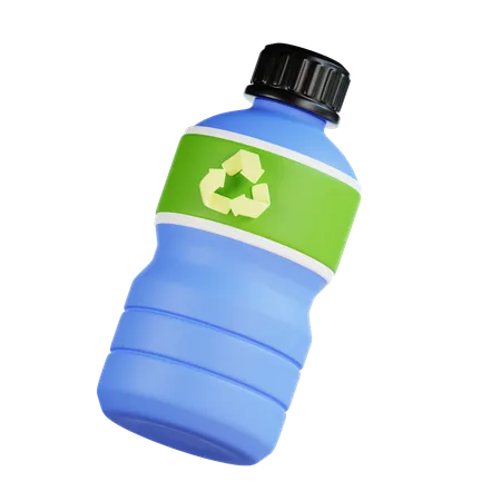 Flaschen recyceln  3D Icon