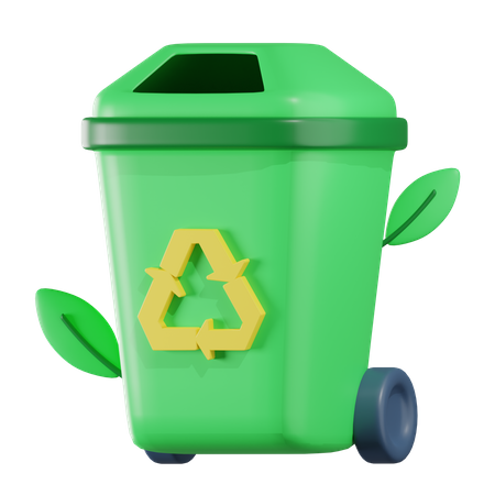 Recycling-Mülleimer  3D Icon