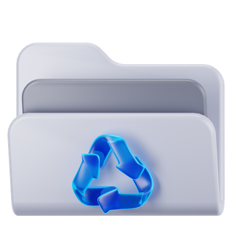 Recycling-Ordner  3D Icon