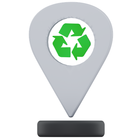 재활용 지점  3D Icon