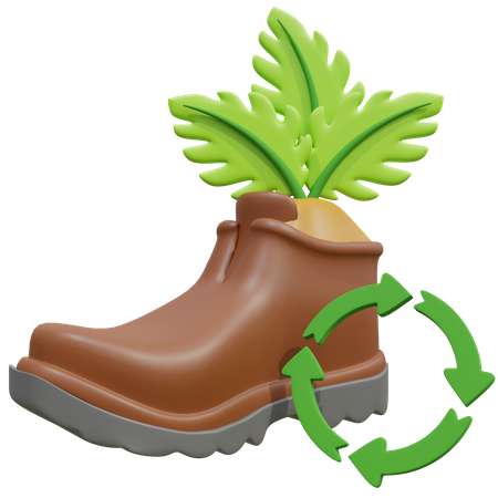 Schuhe recyceln  3D Icon