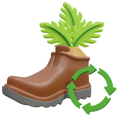 Schuhe recyceln  3D Icon