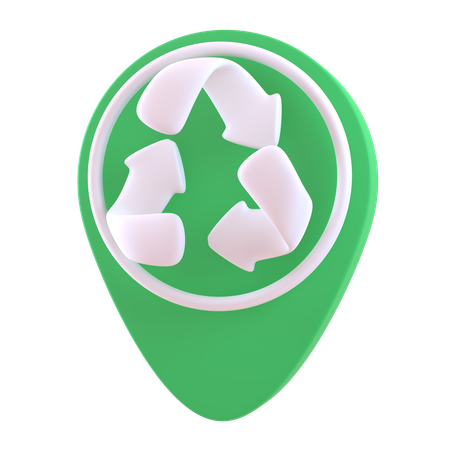 Recyclingstandort  3D Icon