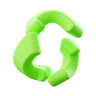 recycling sign 3d logos
