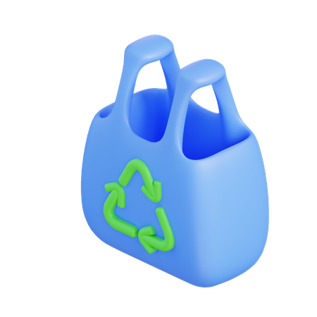 Wiederverwertbare Tasche  3D Icon